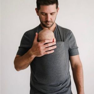 LALABU dad shirt..  kangaroo style baby wearing shirt